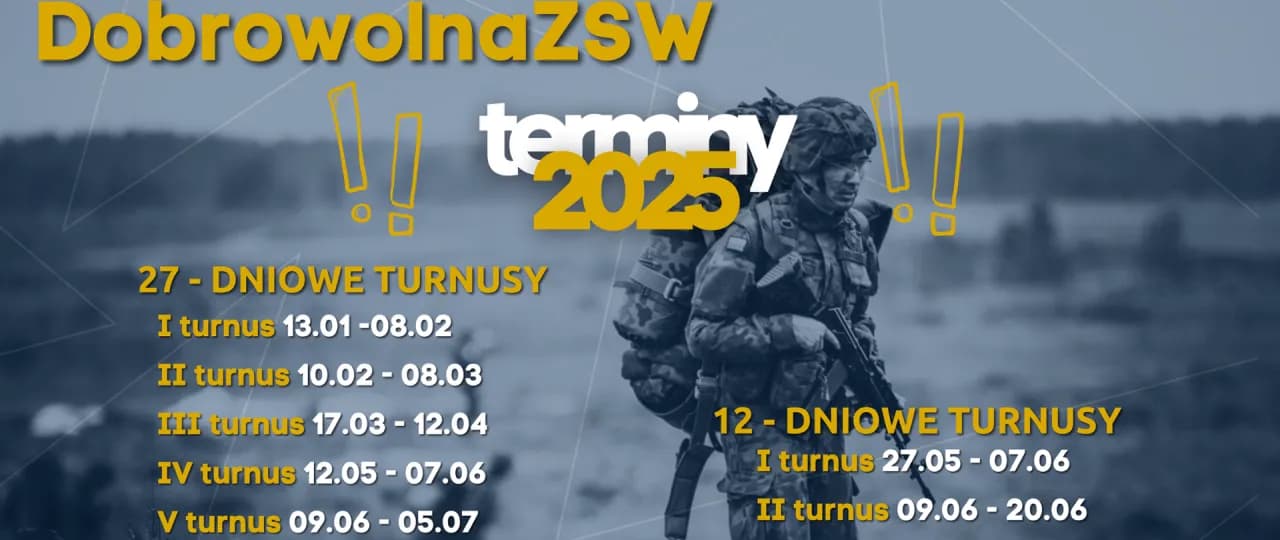 Ile trwa dobrowolna zasadnicza służba wojskowa? Sprawdź szczegóły.