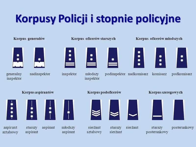Stopnie w polskiej policji: Jak wygląda hierarchia? Pełna lista