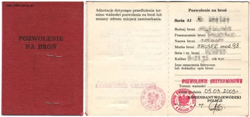 Jak wygląda pozwolenie na broń? Wszystko o dokumencie i jego zabezpieczeniach